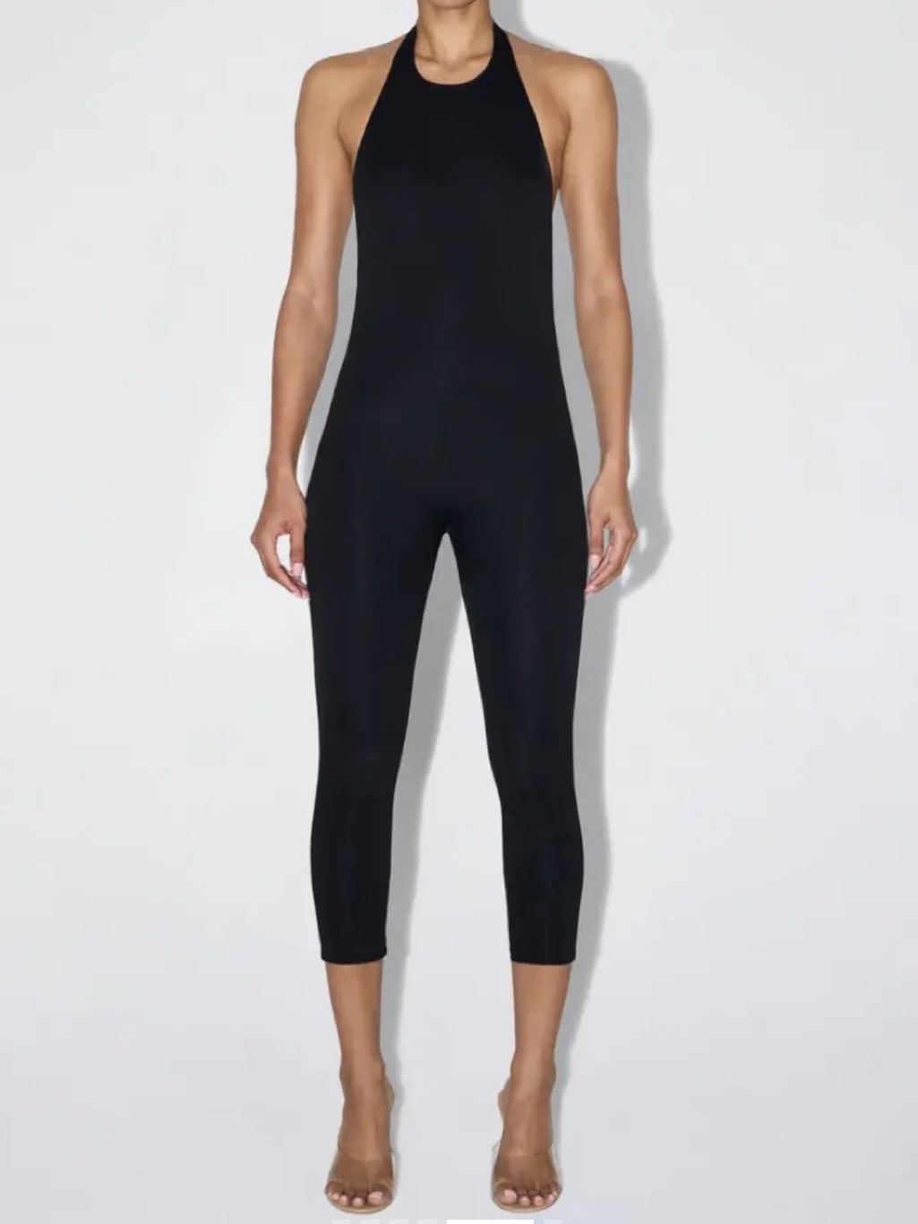 Khy Halter Neck Black Capri Jumpsuit